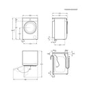 Grade B AEG LFR61844B 6000-Series 8KG 1400 Spin Washing Machine White