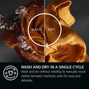 Grade B AEG 7000 Series ProSteam LWR7185M4B Freestanding 8/5KG 1400 Spin Washer Dryer White