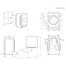 Grade B AEG 6000 Series AutoSense 8kg Wash 4kg Dry 1600rpm Integrated Washer Dryer - White