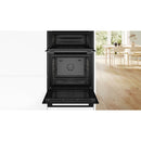 Grade B Bosch Series 4 Electric Built-In Double Oven - Black