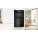 Grade B Bosch Series 4 Electric Built-In Double Oven - Black