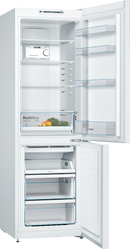 Bosch Series 2 Free-Standing Fridge-Freezer 186x60cm White KGN36NWEAG