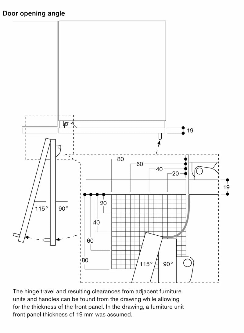 Gaggenau 400 series Vario freezer 212.5x75.6cm soft close flat hinge RF471306