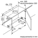Bosch Integrated Hood 60cm DFS067A51B