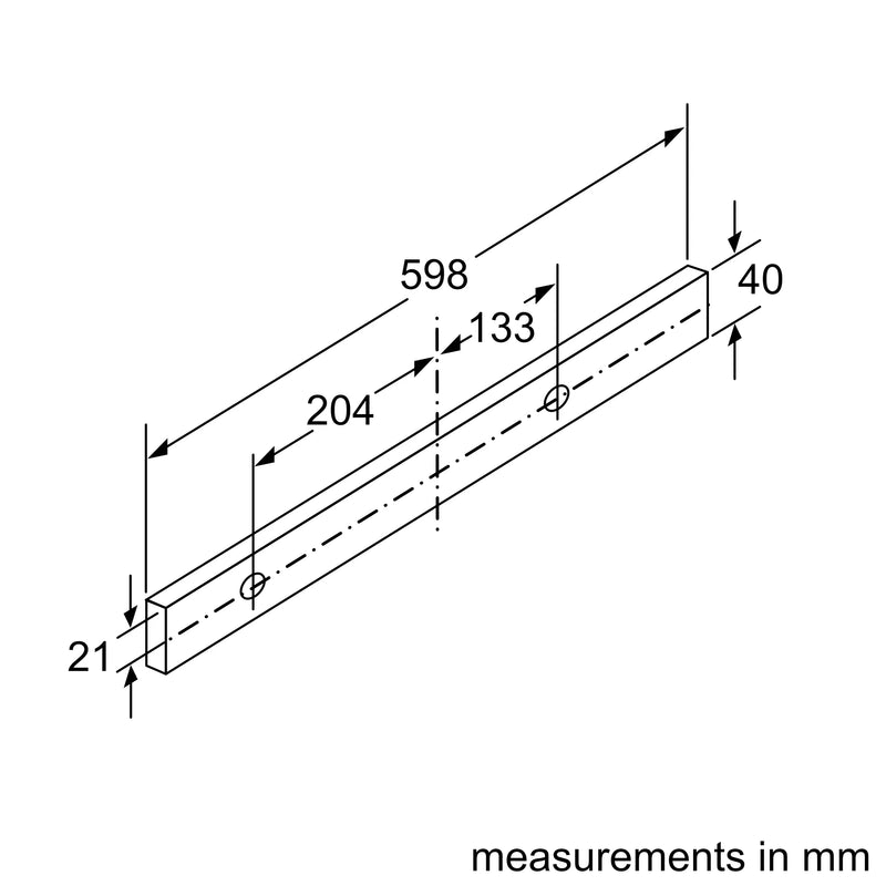 Bosch Integrated Hood 60cm DFS067A51B