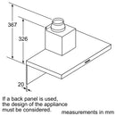 Bosch Series 2 Wall-Mounted Cooker Hood 90cm Stainless Steel DWB94BC50B
