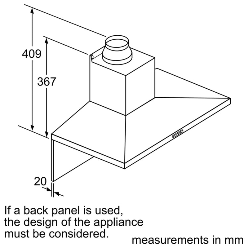 Bosch Wall-Mounted Hood 90cm DWQ96DM50B