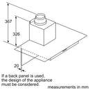 Bosch Series 2 Wall-Mounted Cooker Hood 60cm Stainless Steel DWG64BC50B