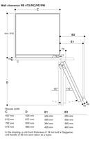 Gaggenau 400 series Vario freezer 212.5x75.6cm soft close flat hinge RF471306