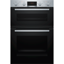 Grade A Bosch Serie 2 MHA133BR0B 60cm Double Built In Electric Oven Stainless Steel