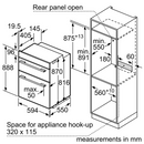 Grade A Bosch Serie 2 MHA133BR0B 60cm Double Built In Electric Oven Stainless Steel