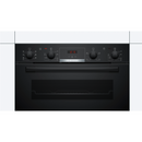 Grade A Bosch Series 4 NBS533BB0B 60cm Double Built Under Electric Oven Black