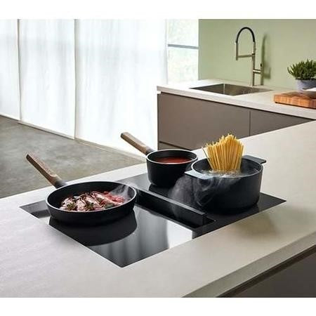 Grade A Elica NikolaTesla NT-FIT-XL 80cm Venting Induction Hob Black