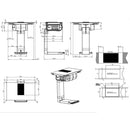 Grade A Elica NikolaTesla Prime NT-PRIME-S-RC 83cm Induction Venting Hob Recirculation Only
