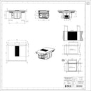 Grade A Elica NikolaTesla Prime NT-PRIME-S-DO 83cm Induction Venting Hob Duct Out Only