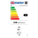 Grade B AEG 6000 Series OAG6N281EW Freestanding 280 Litre Fridge