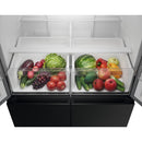 GRADE A1 - AEG 6000 Series 600 Litre Four Door American Fridge Freezer - Black