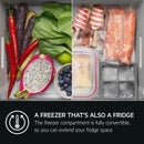 GRADE A1 - AEG 6000 Series 600 Litre Four Door American Fridge Freezer - Black
