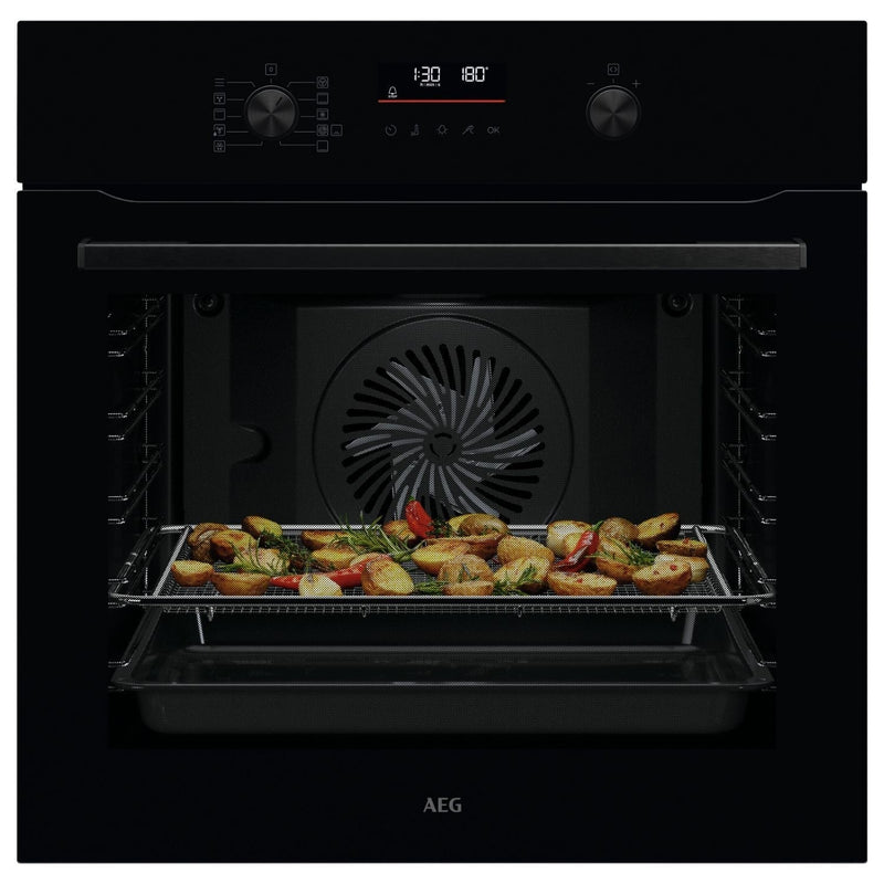 Grade A AEG 6000 Series SenseCook OS6PB50AK 60cm Single Electric Oven