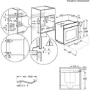 Grade B AEG 6000 Series SenseCook Electric Single Oven - Stainless Steel