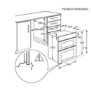 GRADE A2 - AEG 6000 Series OU5NU20B Built Under Electric Double Oven - Black