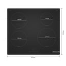 GRADE A2 - Bosch Series 4 PIE61ABB5E 4 Zone Induction Hob