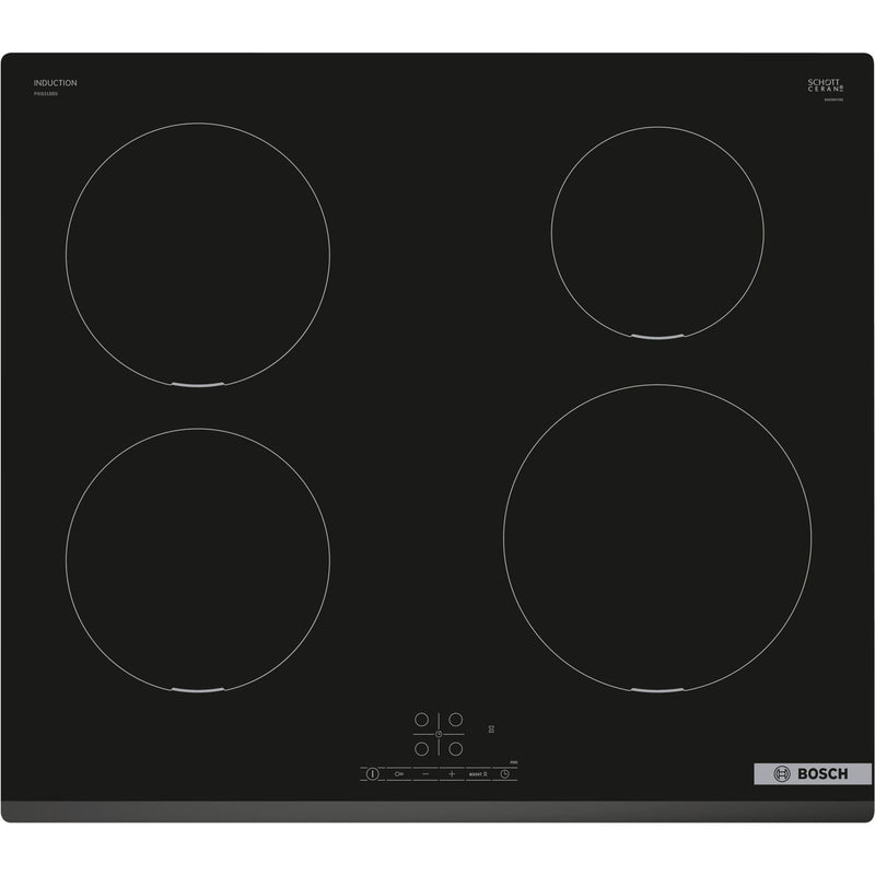 Grade B Bosch Series 4 PIE631BB5E 60cm 4 Zone Induction Hob with QuickStart
