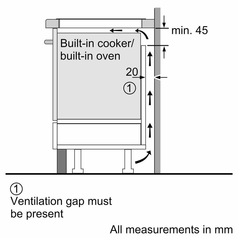 Grade B Bosch Series 6 60cm 4 Zone Induction Hob with FlexInduction