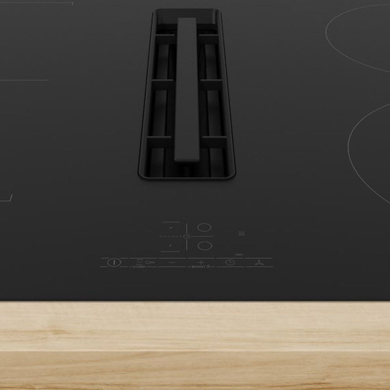 Grade A Bosch Series 4 PVS811B16E 80cm 4 Zone Venting Induction Hob with Combi Zone Black