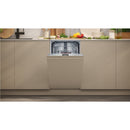 Grade A Neff N 50 10 Place Settings Fully Integrated Dishwasher - Vario Hinge, Flex Basket, Info Light, Home Connect, Favorite, Programme Assistant, Aquastop, silver, E rated