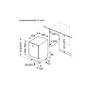 Grade A Neff N 50 10 Place Settings Fully Integrated Dishwasher - Vario Hinge, Flex Basket, Info Light, Home Connect, Favorite, Programme Assistant, Aquastop, silver, E rated