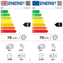 Grade A Neff N 50 10 Place Settings Fully Integrated Dishwasher - Vario Hinge, Flex Basket, Info Light, Home Connect, Favorite, Programme Assistant, Aquastop, silver, E rated