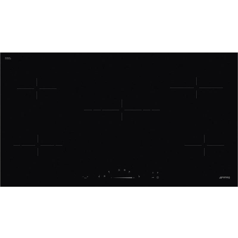 Grade B Smeg SE495ETD 90cm 5 Zone Ceramic Hob