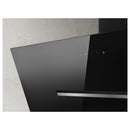 Grade B Elica Shy SHY-BLK-90 90cm Angled Cooker Hood Black Glass