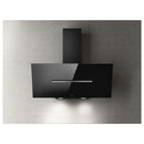 Grade B Elica Shy SHY-BLK-90 90cm Angled Cooker Hood Black Glass