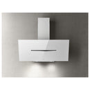 Grade A Elica Shy SHY-WH-90 90cm Angled Cooker Hood White Glass