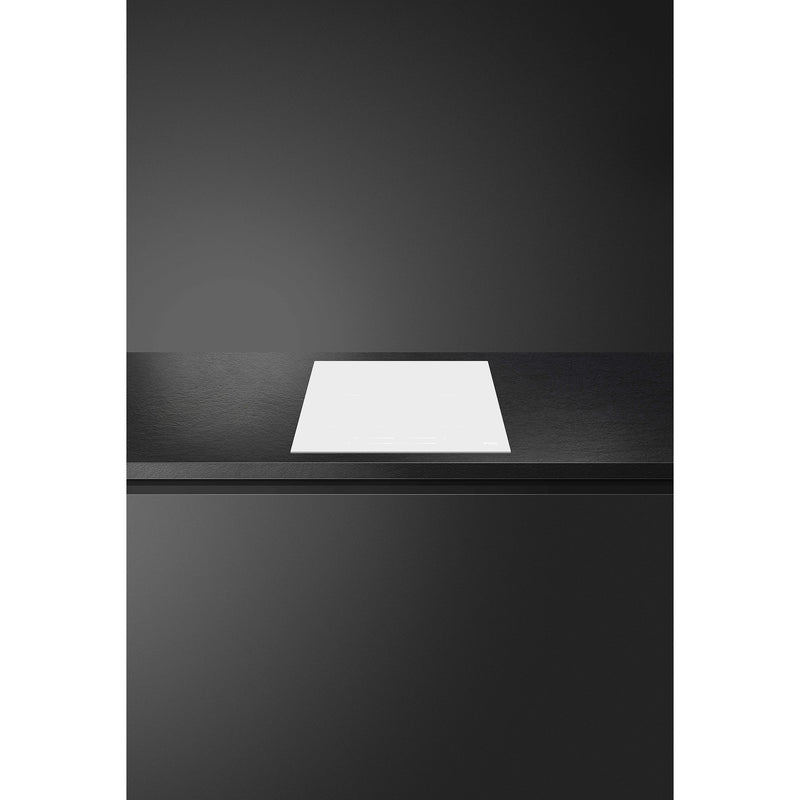 Grade A Smeg SI2M7643DW 60cm Slider Touch Control Multizone Induction Hob With Straight Edge Glass White