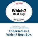 GRADE A2 - Bosch Series 4 Freestanding Dishwasher - Smart Wi-Fi, B-Rated, Brushed steel anti-fingerprint