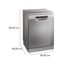 GRADE A2 - Bosch Series 4 Freestanding Dishwasher - Smart Wi-Fi, B-Rated, Brushed steel anti-fingerprint