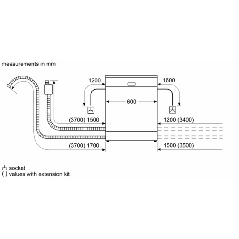 Grade A Bosch Series 6 SMD6YCX01G 14 Place Fully Integrated Dishwasher