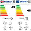 Grade A Bosch Series 2 13 Place Settings Semi Integrated Dishwasher, smart WIFI, extradry, activewater, autoprogrammes, eco silencedrive, White, D rated