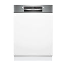 Grade A Bosch Series 2 13 Place Settings Semi Integrated Dishwasher, smart WIFI, extradry, activewater, autoprogrammes, eco silencedrive, White, D rated