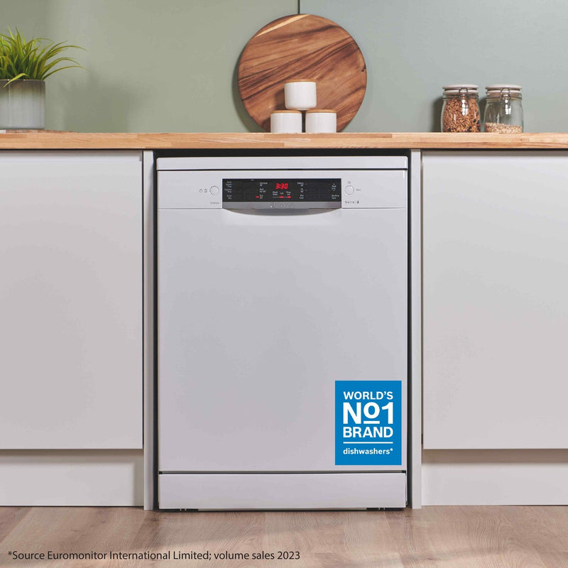 GRADE A1 - Bosch Series 2 Freestanding Dishwasher - VarioSpeed Plus White