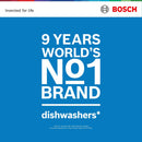 GRADE A2 - Bosch Series 4 Freestanding Dishwasher - Smart Wi-Fi, B-Rated, Brushed steel anti-fingerprint