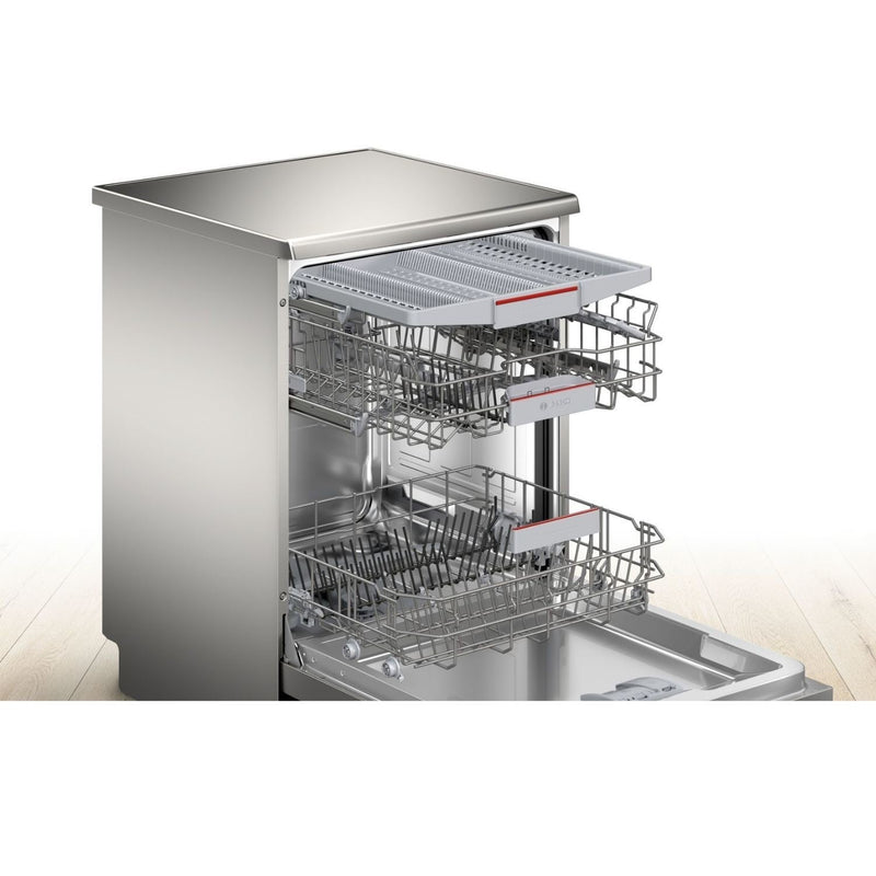 Grade B Bosch Series 4 14 Place Settings Freestanding Dishwasher - Stainless steel