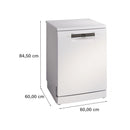 Grade A Bosch Series 4 SMS4EMW06G 14 Place Freestanding Dishwasher White