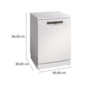 Grade B Bosch Series 6 SMS6ZCW10G 14 Place Freestanding Dishwasher White