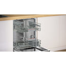 Grade B Bosch Series 4 13 Place Settings Fully Integrated Dishwasher, efficient dry, vario flex, info light, active water, eco silence, silver control panel, C rated