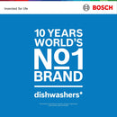 Grade B Bosch Series 6 Integrated Dishwasher - Smart Wi-Fi B-Rated Silver control panel