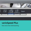 Siemens GRADE A1 - Refurbished iQ500 Free-standing dishwasher 60 cm steel anti-fingerprint 14ps Auto open door dry brushed black A rated